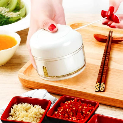 Mini Food Chopper – Compact Manual Vegetable & Garlic Chopper for Quick Meal Prep