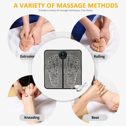 EMS Foot Massager Mat – USB Rechargeable Electric Acupuncture Pad for Blood Circulation