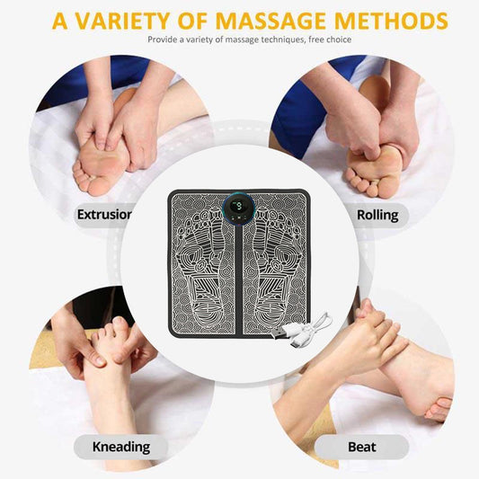 EMS Foot Massager Mat – USB Rechargeable Electric Acupuncture Pad for Blood Circulation