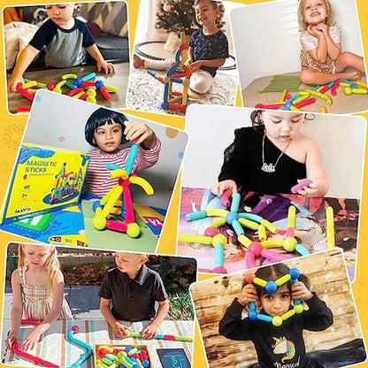 25-Piece Magnetic Blocks Toy for Kids – Creative Building & Educational Magnetic Construction Set