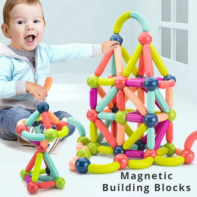 25-Piece Magnetic Blocks Toy for Kids – Creative Building & Educational Magnetic Construction Set