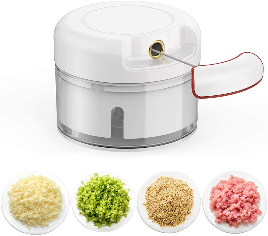 Mini Food Chopper – Compact Manual Vegetable & Garlic Chopper for Quick Meal Prep