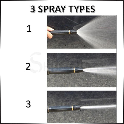 High-Pressure Brass Water Spray Gun – Adjustable Nozzle Hose Spray for Car Wash, Garden & Home Cleaning