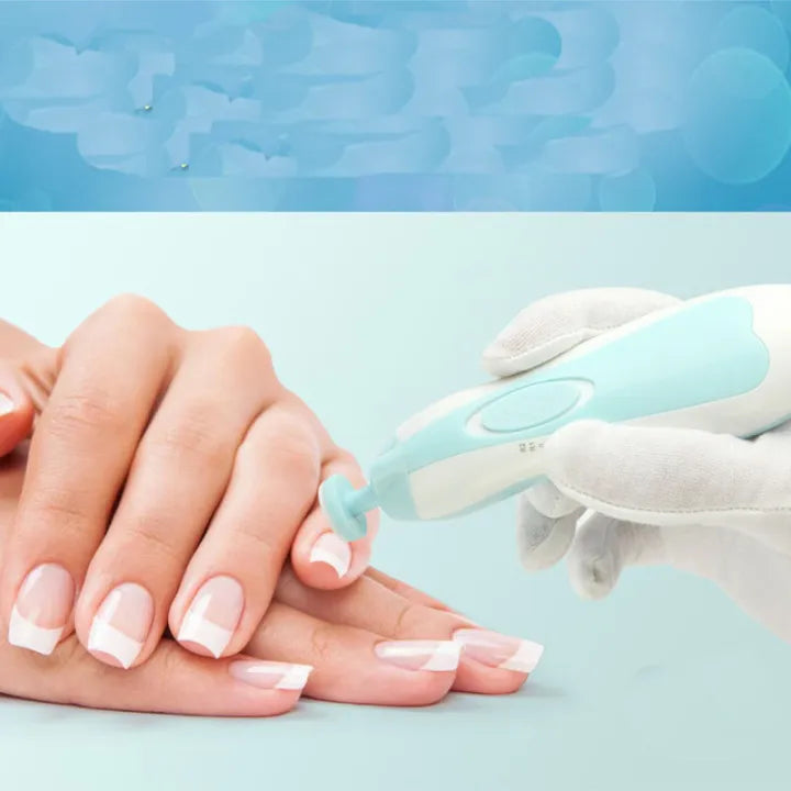 6-in-1 Electric Baby Nail Trimmer Set – Gentle & Easy Nail Care Kit with Storage Case