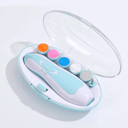 6-in-1 Electric Baby Nail Trimmer Set – Gentle & Easy Nail Care Kit with Storage Case
