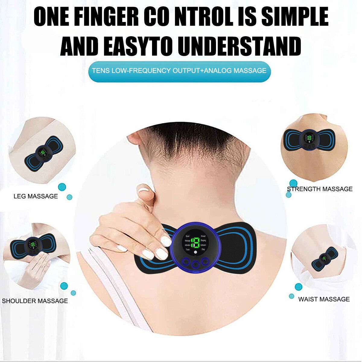 Wireless EMS Mini Body Massager – Portable Electric Muscle Relaxation Massager