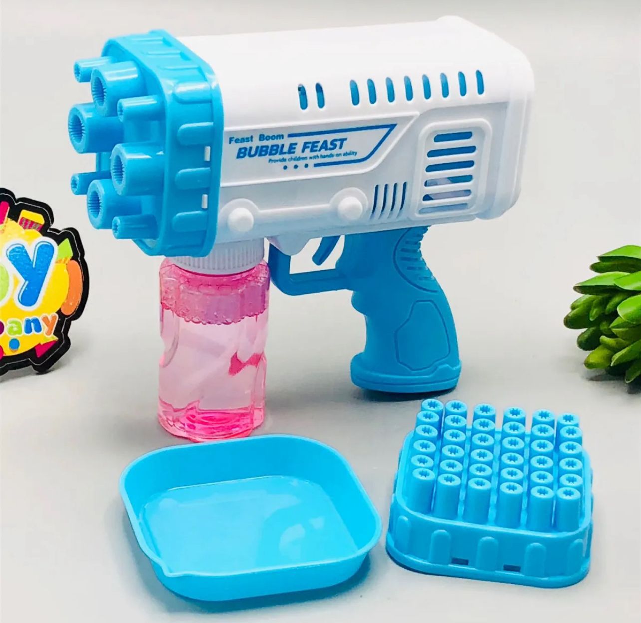 2-in-1 Electric Bubble Gun – High-Speed Bubble Blaster for Kids, Parties & Outdoor Fun