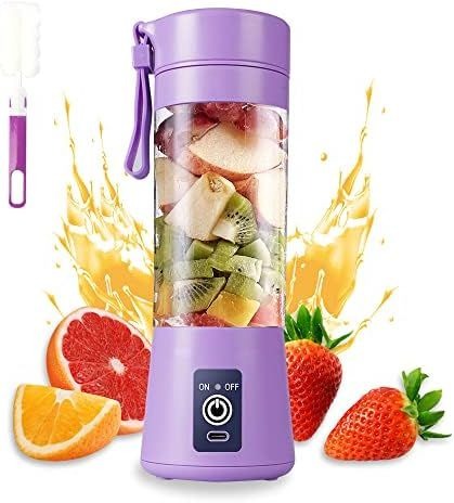 Portable Mini Juicer Blender – Cordless Rechargeable Juicing Cup with Straw for Home & Travel
