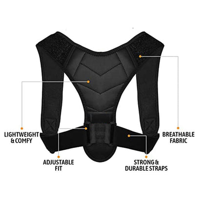 Adjustable Posture Corrector Belt – Back & Shoulder Support Brace for Better Posture
