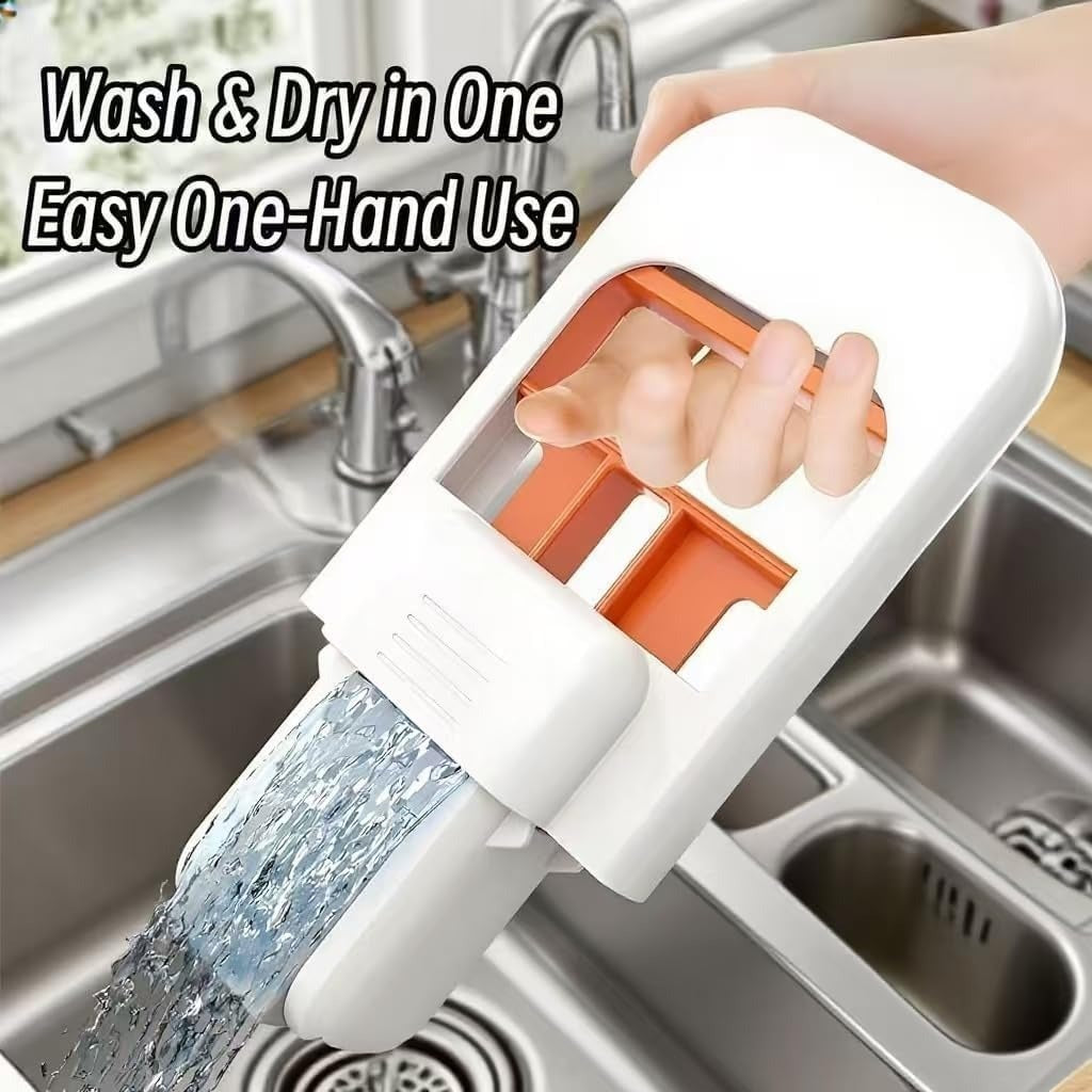 Foldable Mini Mop – Portable Self-Squeezing Wet & Dry Cleaning Mop for Desk, Table & Home