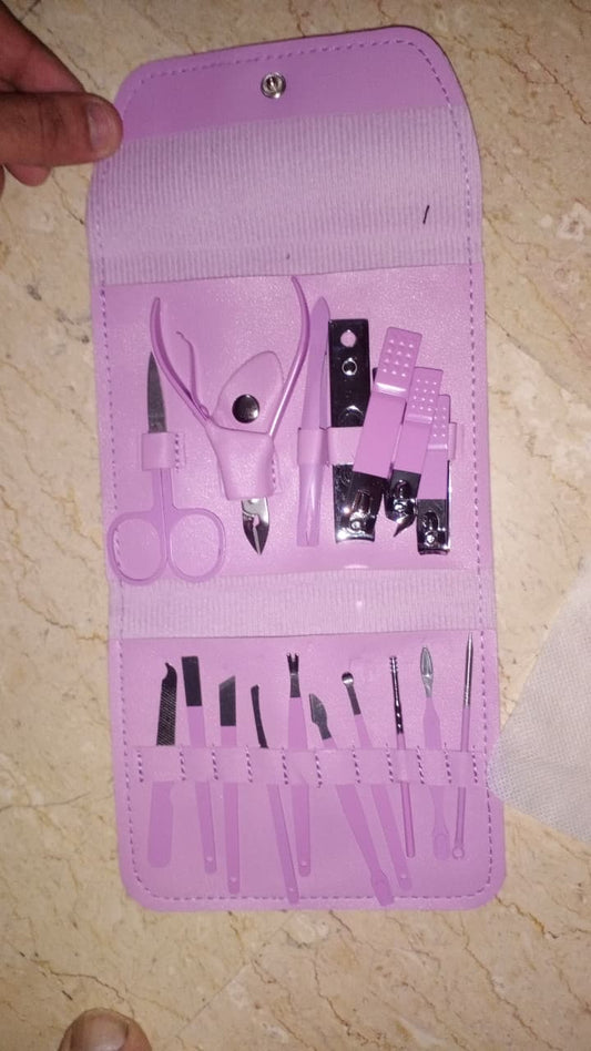 16-in-1 Nail Care Kit – Stainless Steel Manicure & Pedicure Set with Nail Clippers & Grooming Tools