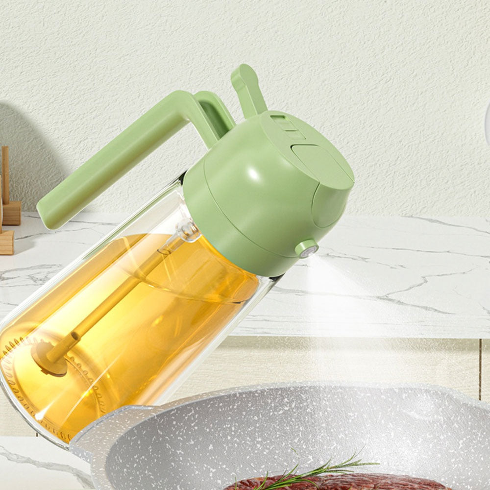 470ml 2-in-1 Oil Sprayer Bottle – Glass Olive Oil Dispenser for Easy & Controlled Pouring