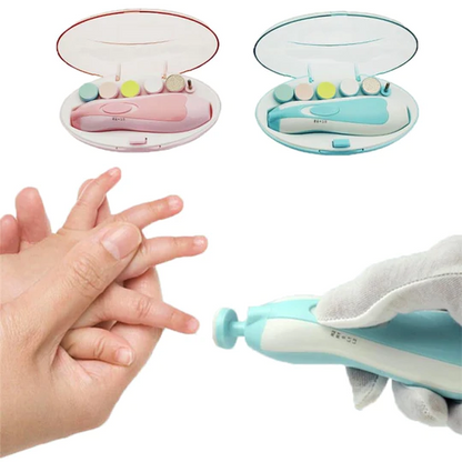 6-in-1 Electric Baby Nail Trimmer Set – Gentle & Easy Nail Care Kit with Storage Case