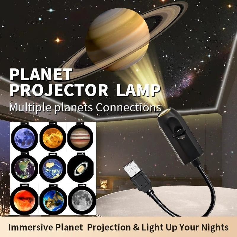 Moon Earth Galaxy Projector Lamp – Starry Sky Atmosphere Night Light