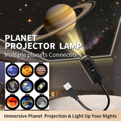 Moon Earth Galaxy Projector Lamp – Starry Sky Atmosphere Night Light