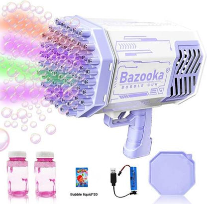 2-in-1 Electric Bubble Gun – High-Speed Bubble Blaster for Kids, Parties & Outdoor Fun