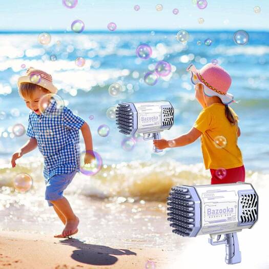 2-in-1 Electric Bubble Gun – High-Speed Bubble Blaster for Kids, Parties & Outdoor Fun