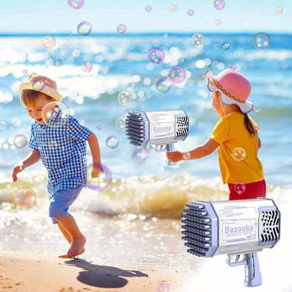 2-in-1 Electric Bubble Gun – High-Speed Bubble Blaster for Kids, Parties & Outdoor Fun