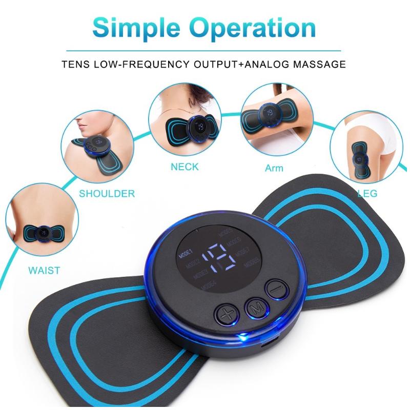 Wireless EMS Mini Body Massager – Portable Electric Muscle Relaxation Massager