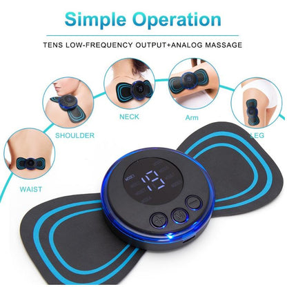 Wireless EMS Mini Body Massager – Portable Electric Muscle Relaxation Massager