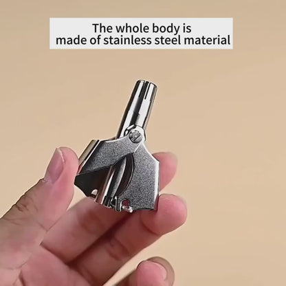 Mini Portable Nose Hair Trimmer – Stainless Steel Manual Grooming Tool for Easy & Comfortable Use